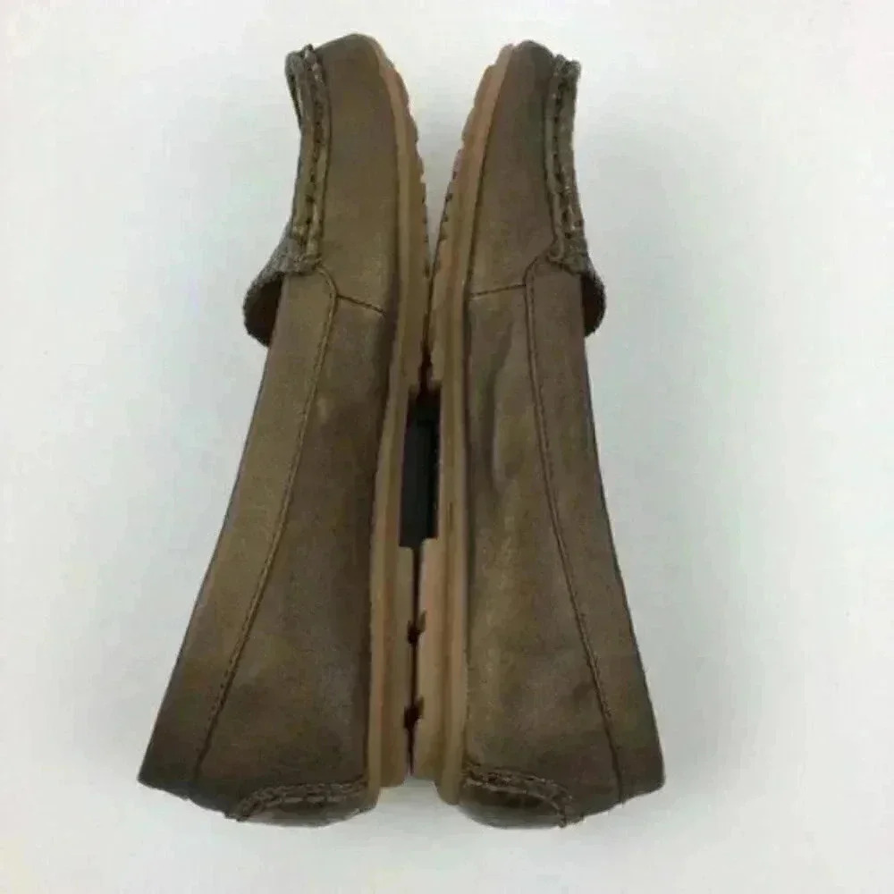 Baretraps Kieran Bronze Snakeskin Print Loafers - Picture 4 of 8